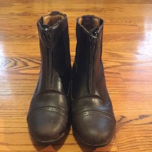 Justin Leather Zip Paddock Boots